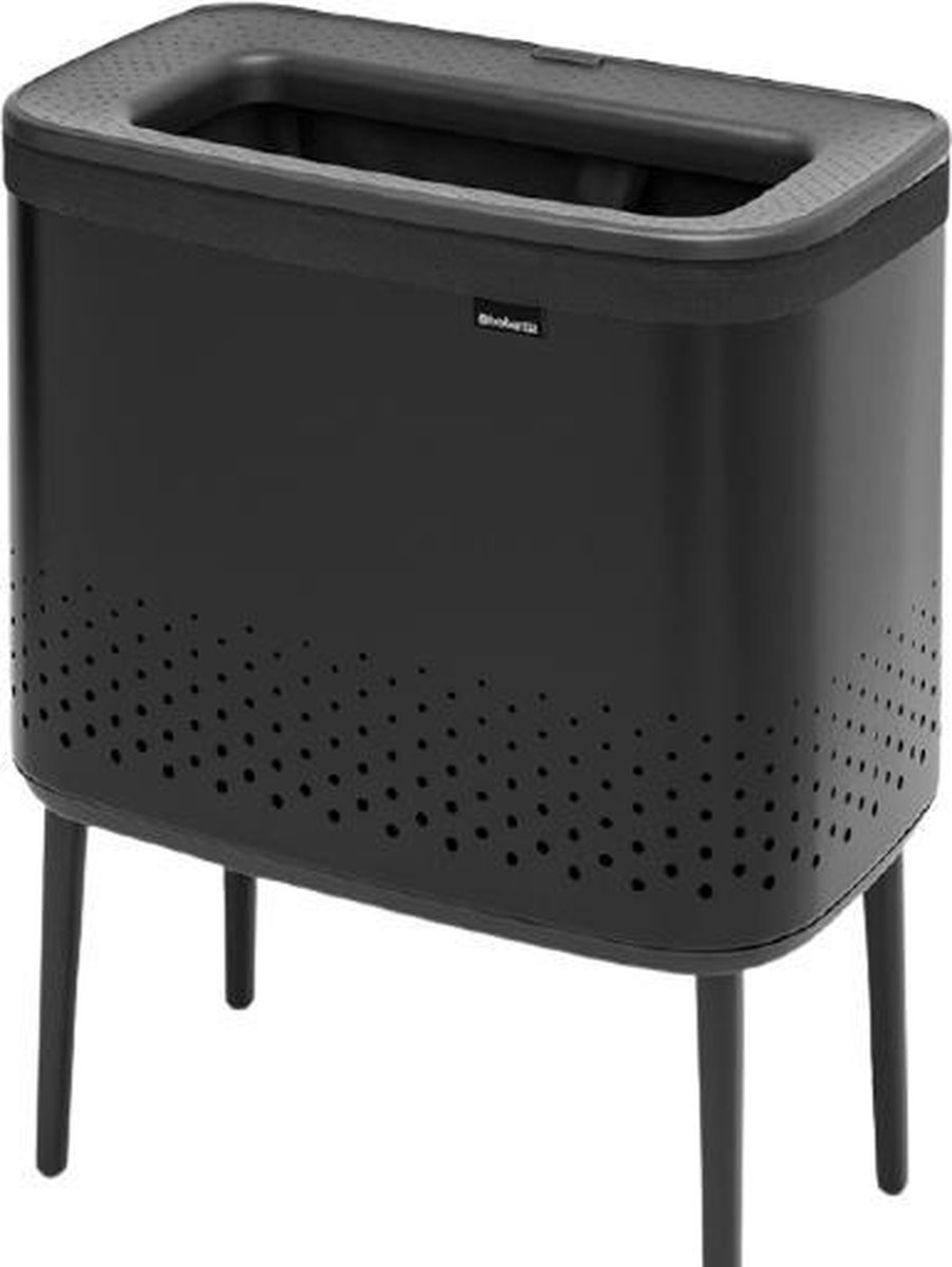 Brabantia Panier à linge Bo 60 L Noir mat