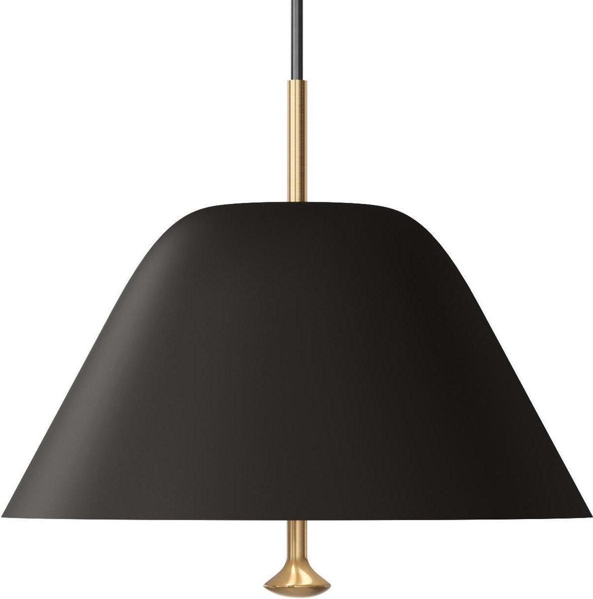 Audo Copenhagen Suspension Levitate Ø28 cm Noir-laiton