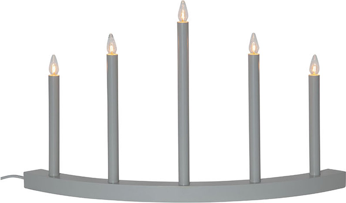 Star Trading Bougeoir de l'avent Accent Gris