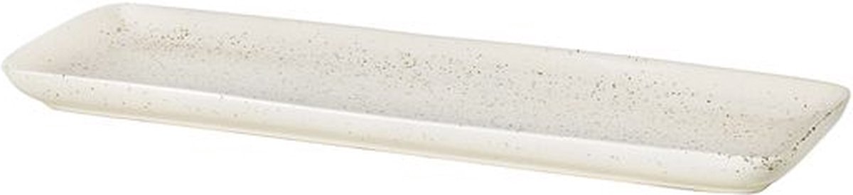 Broste Copenhagen Plat rectangulaire Nordic Vanilla 12,5x35 cm Cream with grains
