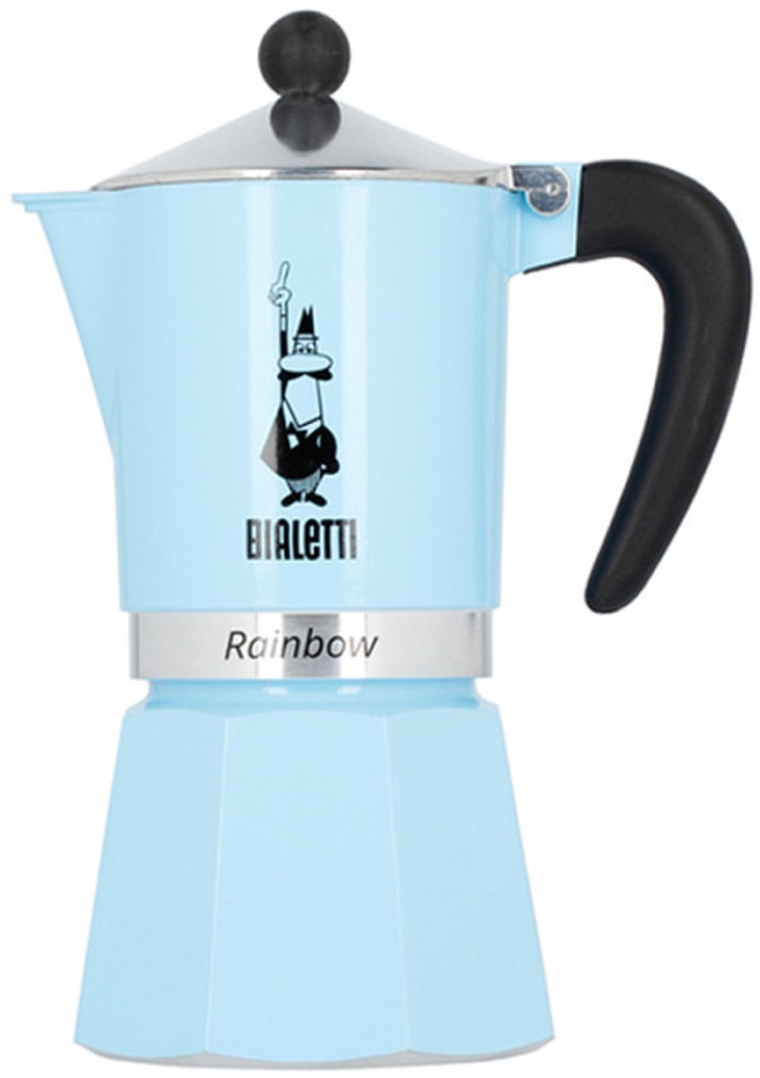 Mokabryggare Bialetti Moka Rainbow 6-cup Sininen