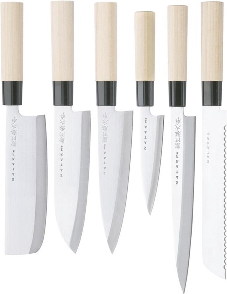 Satake Set de couteaux dans une boîte en balsa 35x38 cm 6 pièces