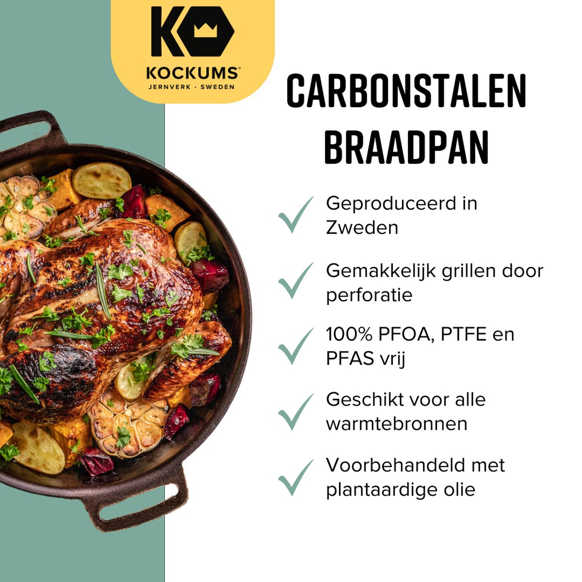 Kockums Jernverk Moule perforé Kockum Ø30 cm