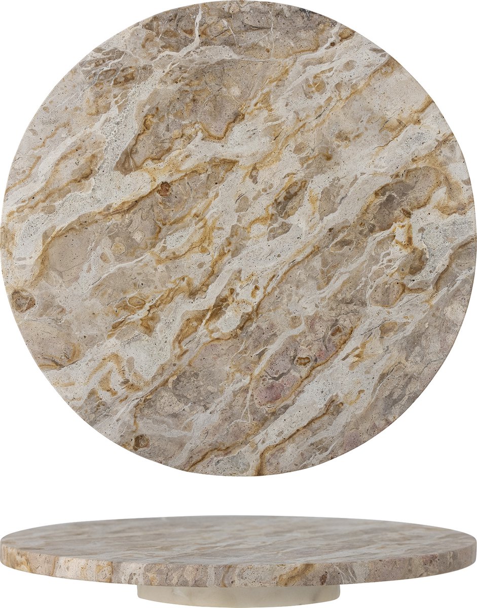 Bloomingville Plateau tournant Nuni Ø36 cm Marbre brun
