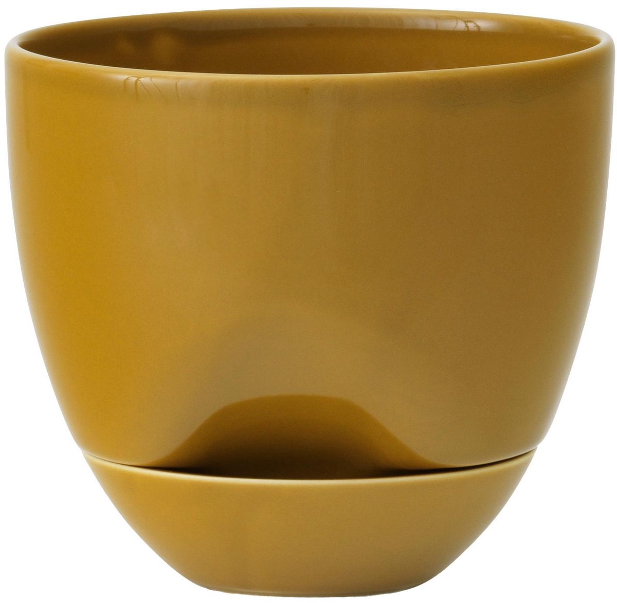 Audo Copenhagen Cache-pot Hydrous Ø12 cm Ochre