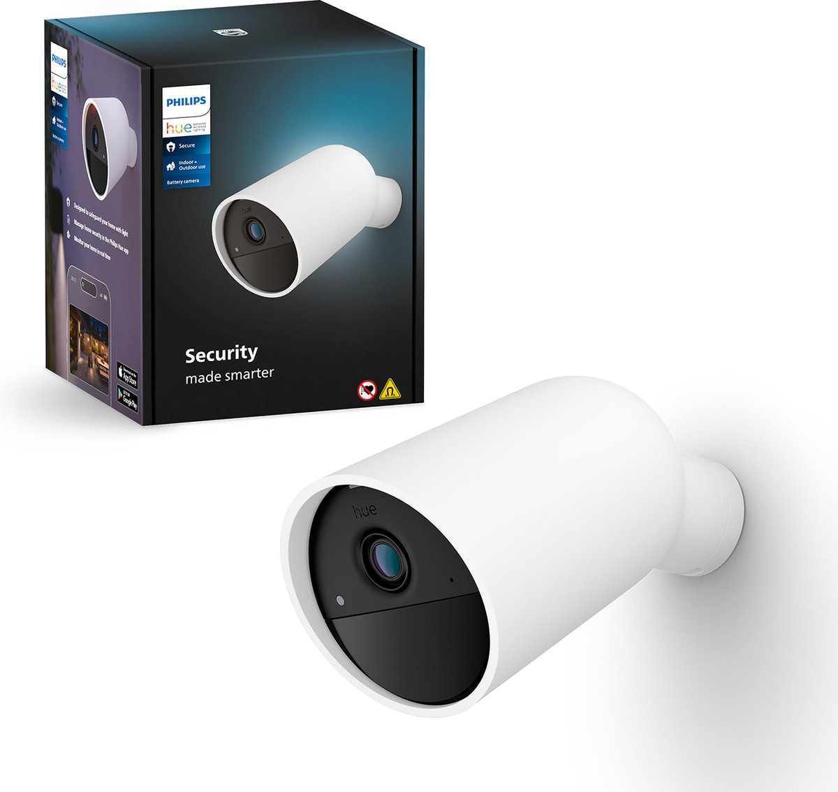 Philips Hue Secure kamera på batteri (hvid)