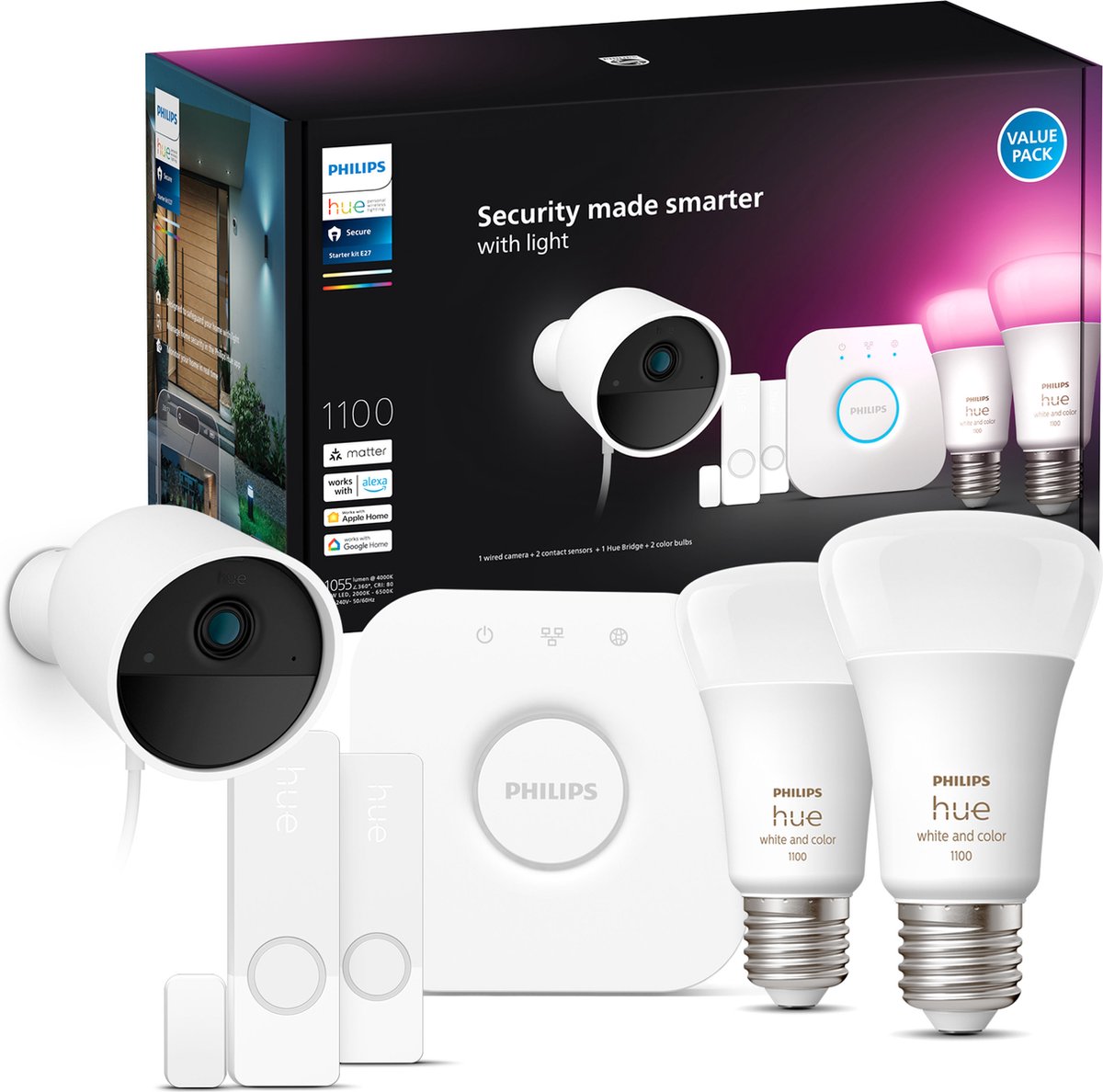 Philips Hue Secure Camera WCA E27 set EU