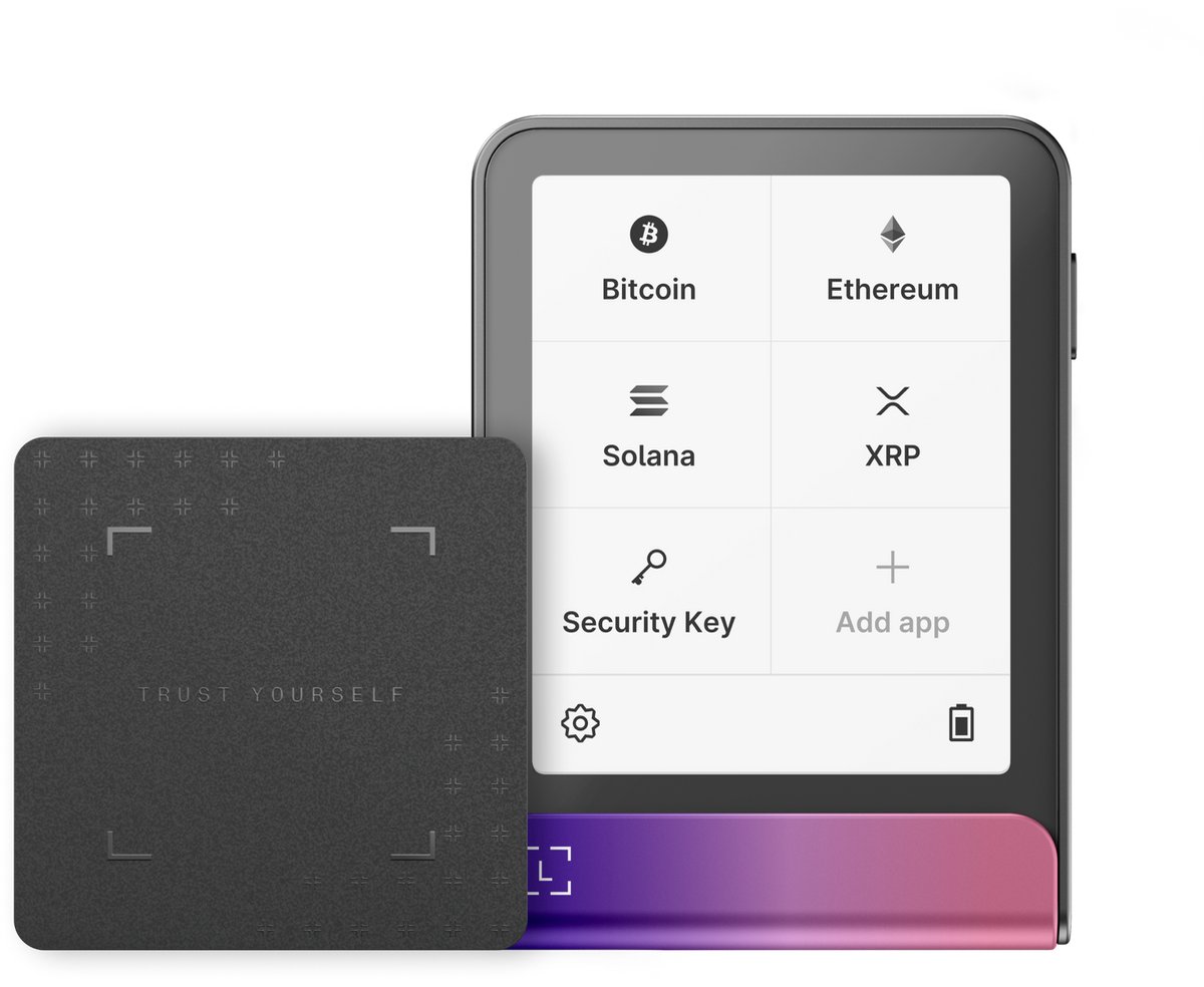 Ledger Flex Crimson Magenta Crypto Hardware Wallet with Recovery Key