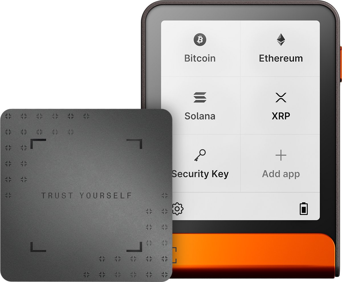 Ledger Flex Orange Crypto Hardware Wallet with Recovery Key