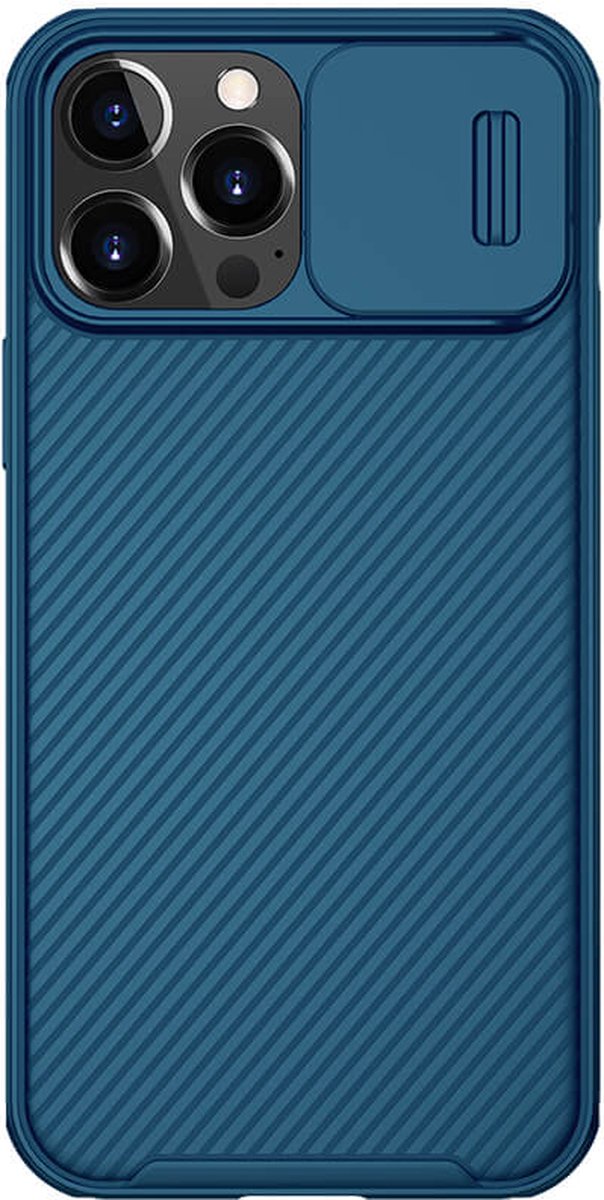 Nillkin CamShield Pro Case Case iPhone 14 Plus Armored Cover Camera Cover Blue