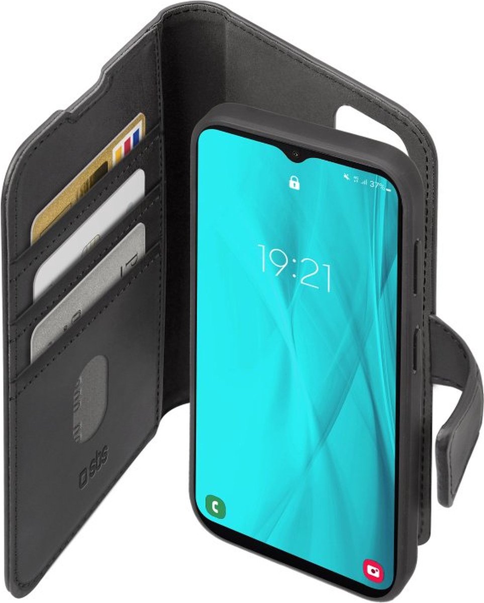 SBS book cover med aftageligt cover til Samsung Galaxy A13 5G® - Sort