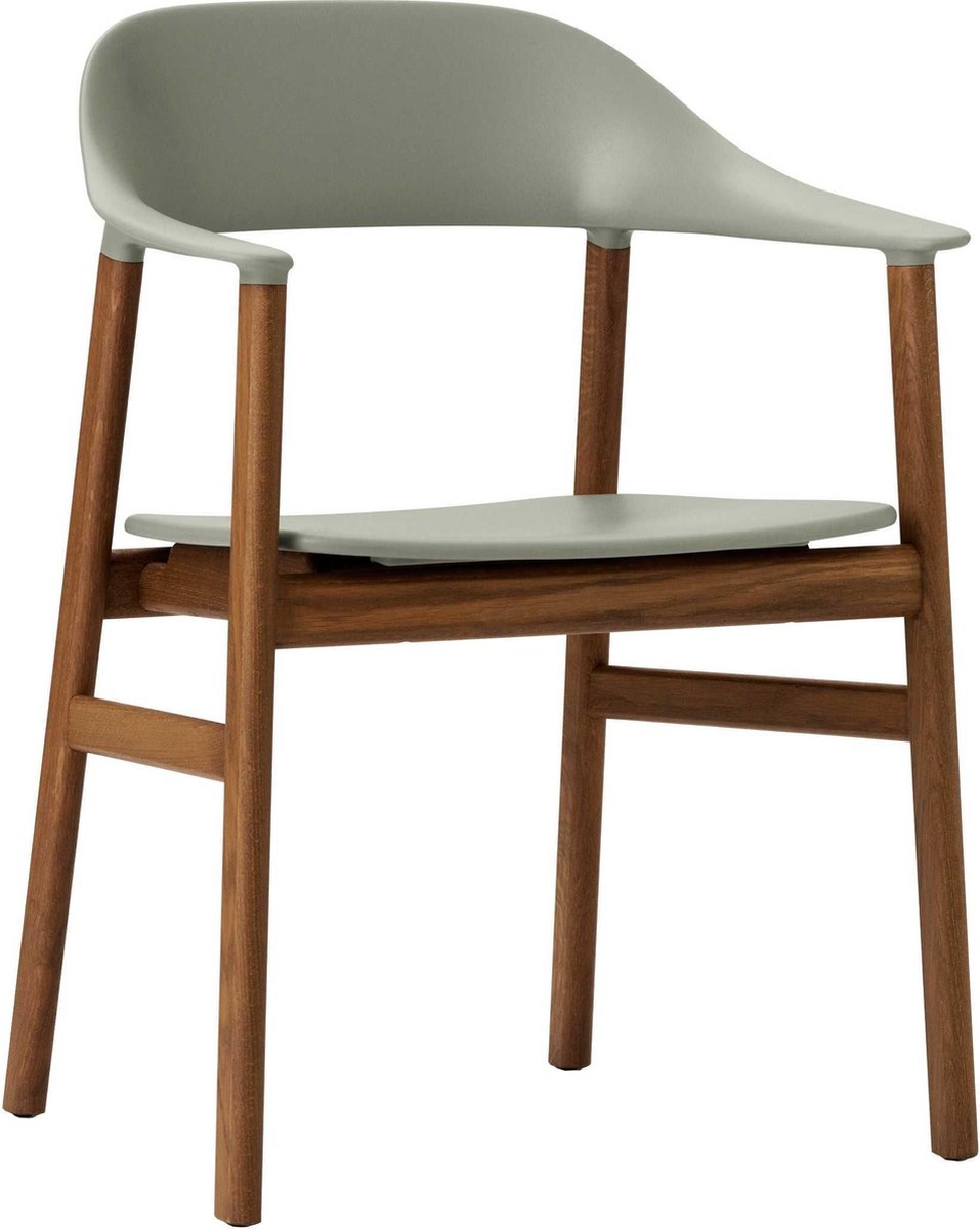 Normann Copenhagen Chaise Herit chêne fumé Dusty Green