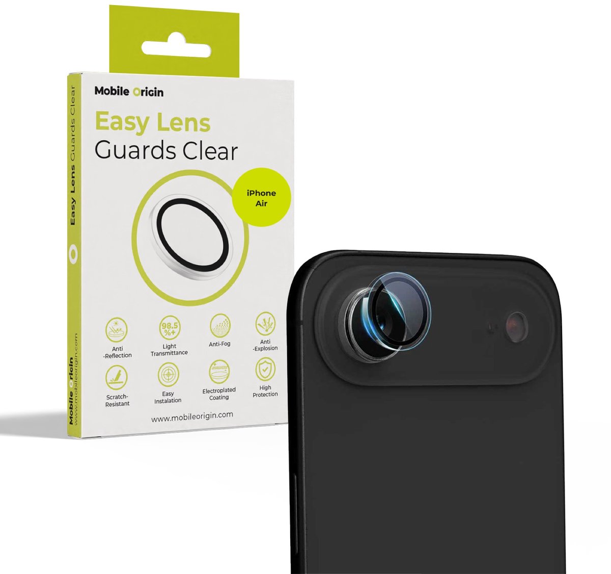 Mobile Origin Easy Lens Guards clear - iPhone Air