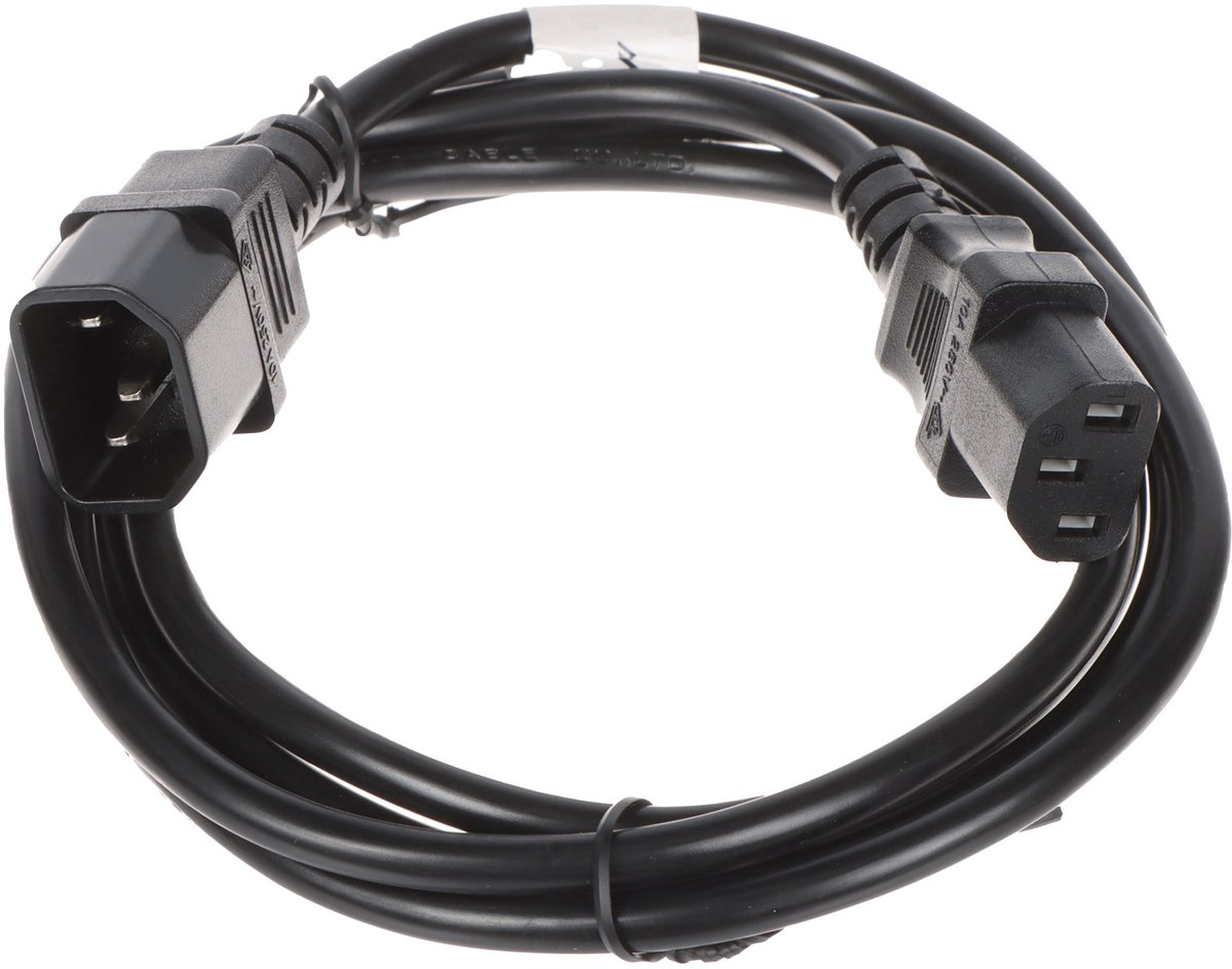 Lanberg - power extension cable - power IEC 60320 C13 to IEC 60320 C14 - 1.8 m