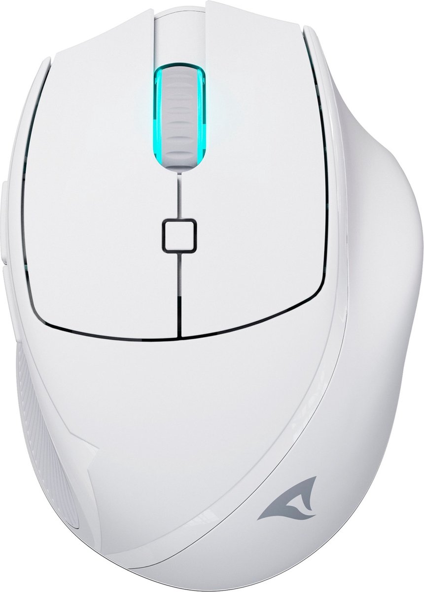 Sharkoon OfficePal M25W - mouse - 2.4 GHz USB - white - Mus - Optisk - 6 knapper - Hvid