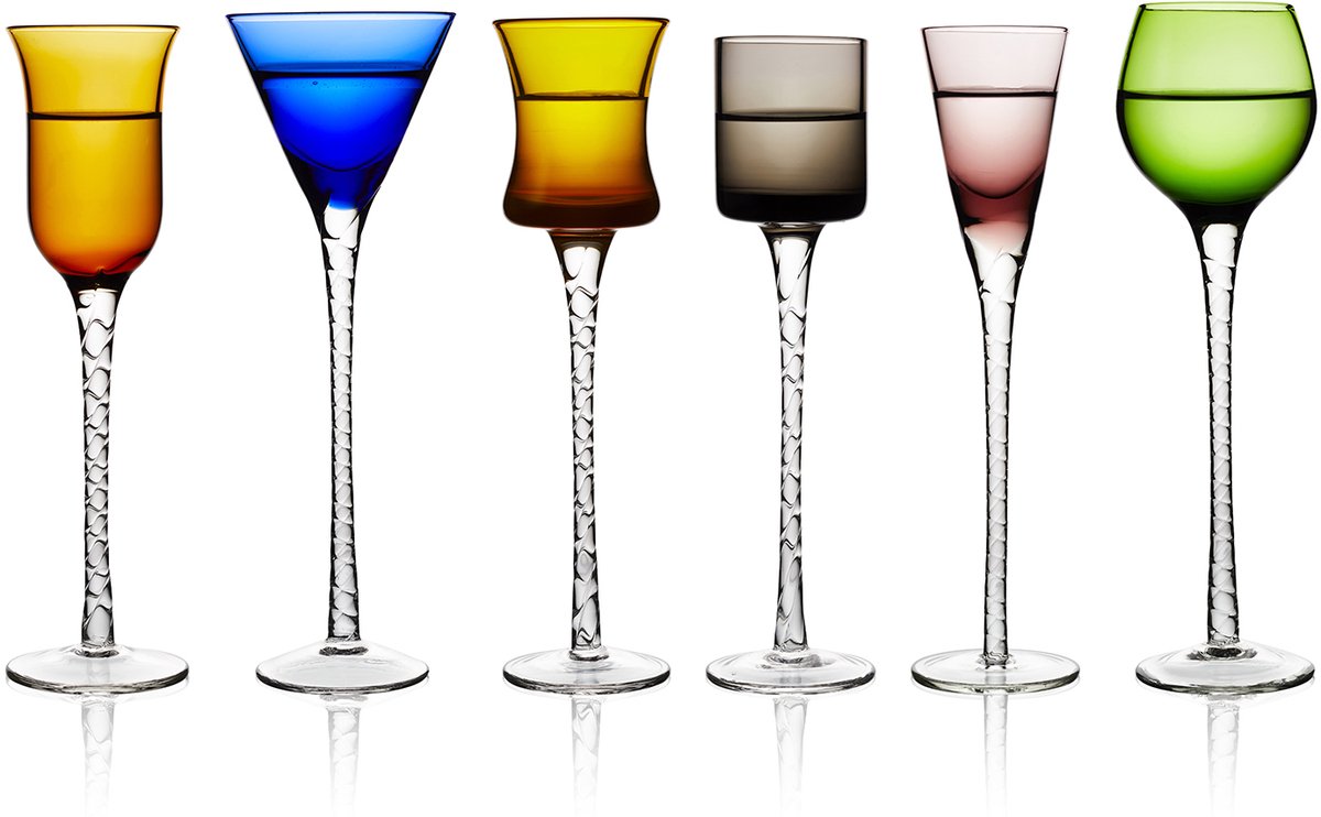 Lyngby Glas Verre à schnaps London 2,5-5 cl 6 pièces Mix