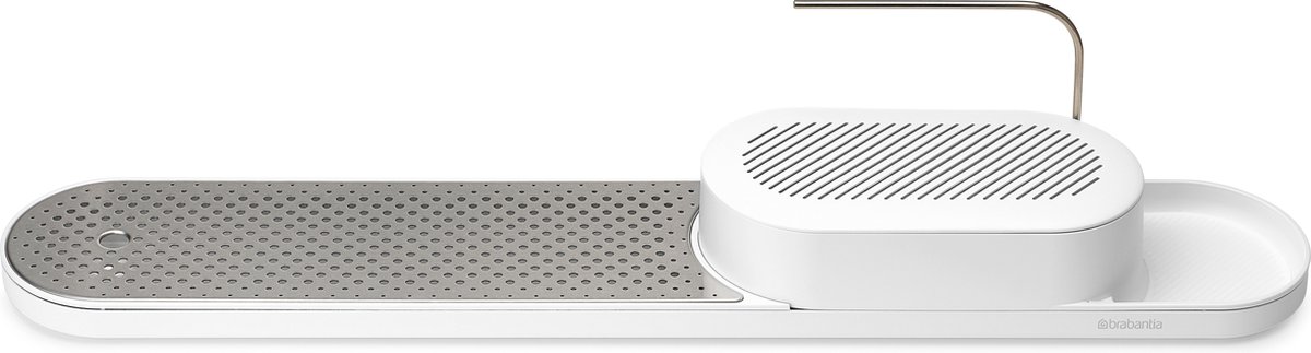 Brabantia Égouttoir-organisateur d'évier SinkStyle, ensemble 2 pièces Mineral Fresh White