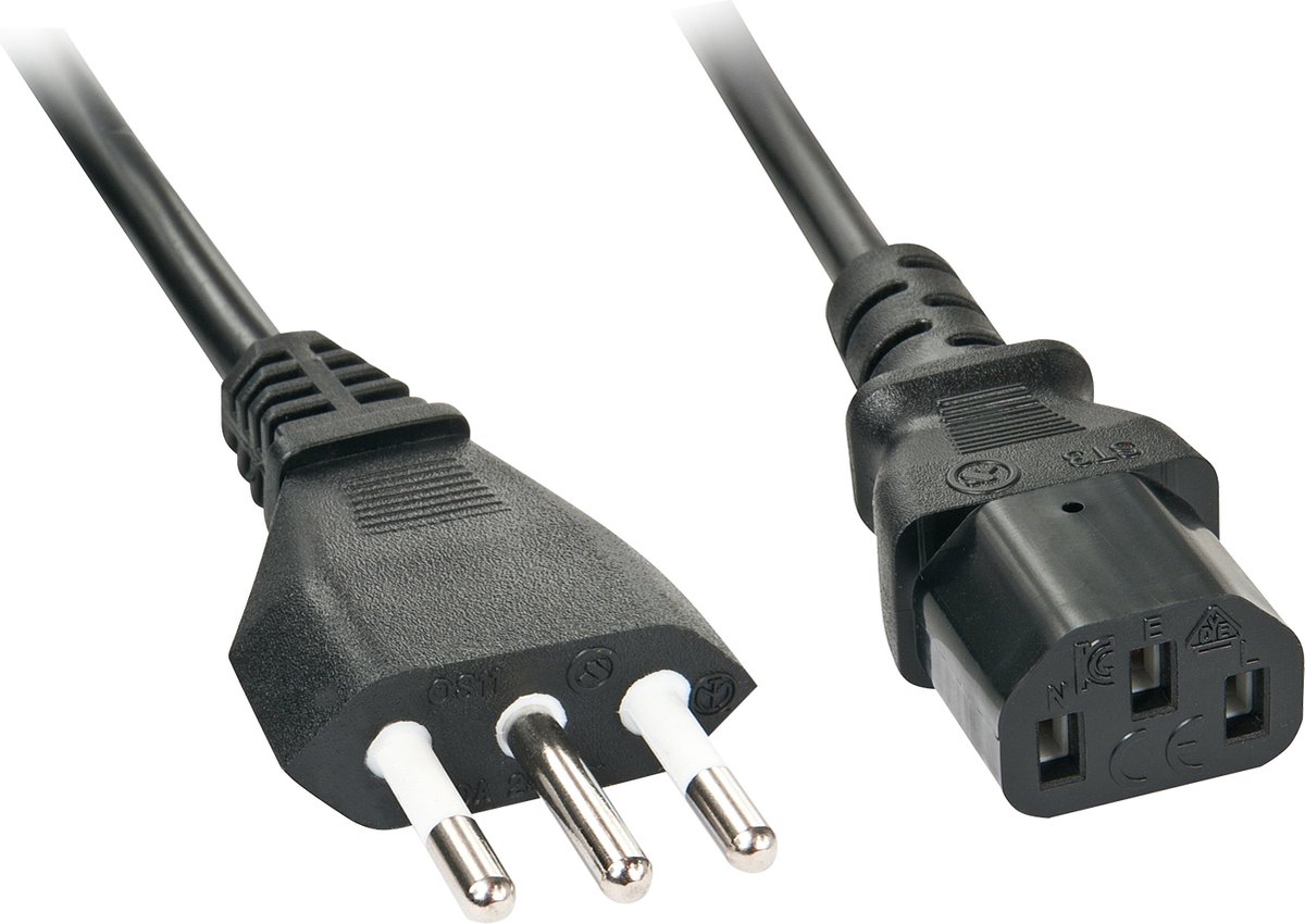 Lindy - power cable - CEI 23-50 to power IEC 60320 C13 - 5 m