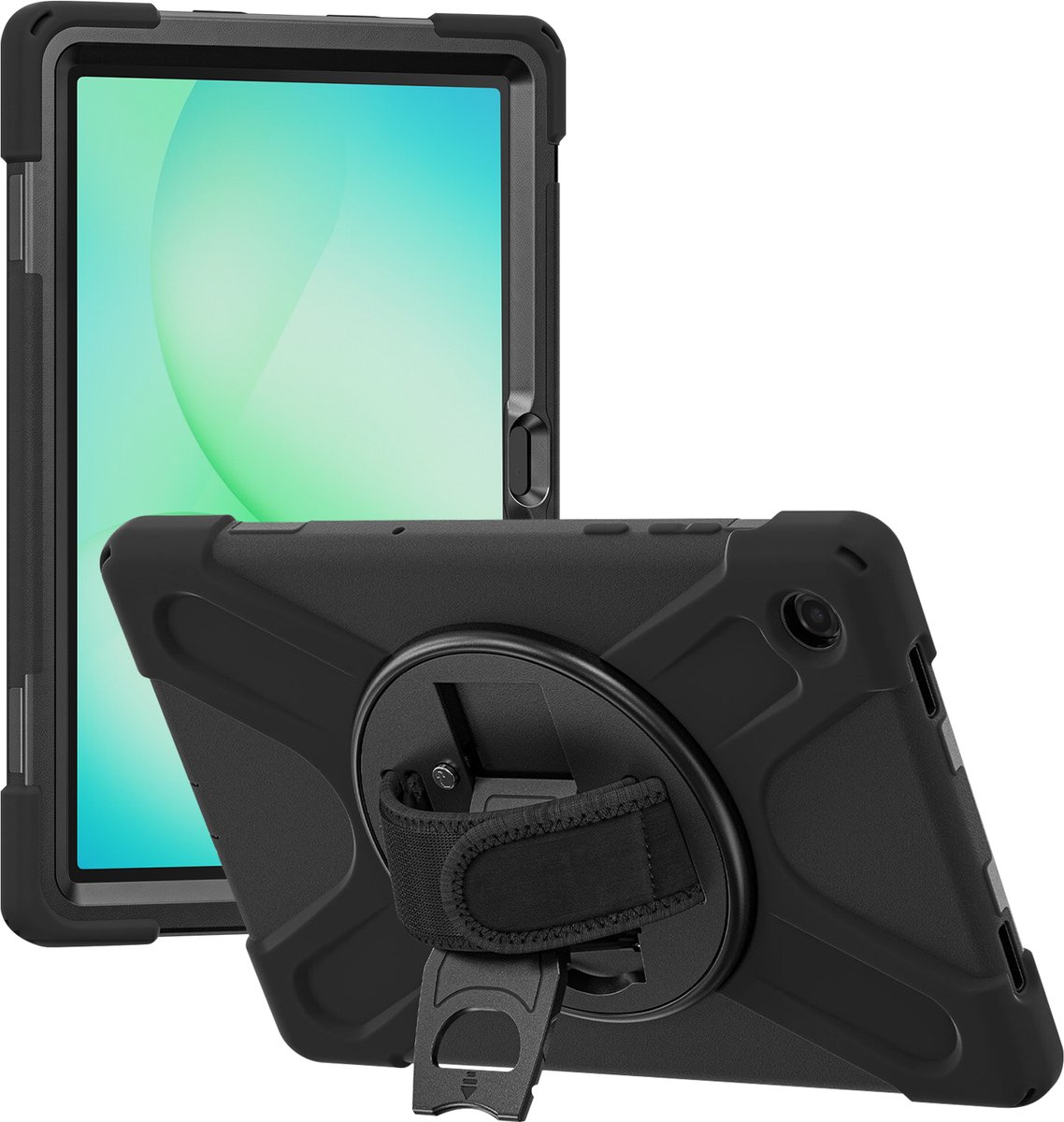 4Smarts Rugged Case Grip Coque arrière Samsung Galaxy Tab A11+ noir fonction socle 541726