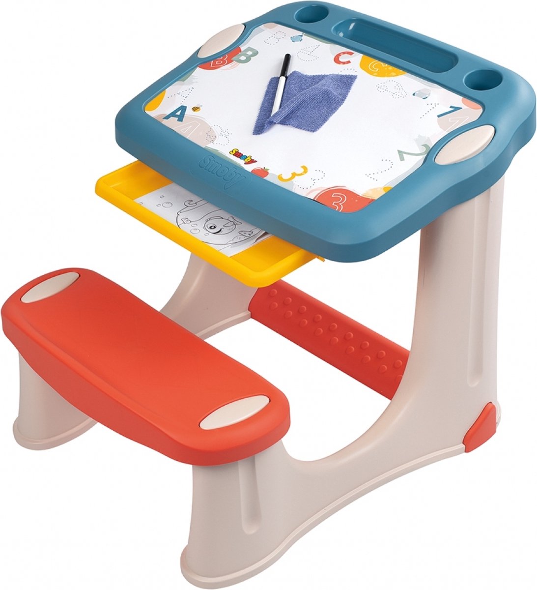 Smoby Drawing Desk with 3 Accessories