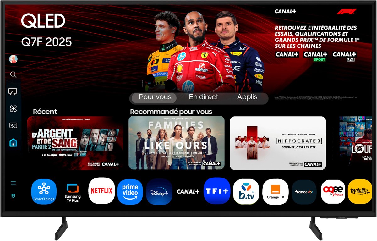 Samsung 43" Fladskærms TV QLED 4K TQ43Q7FAAUXXC