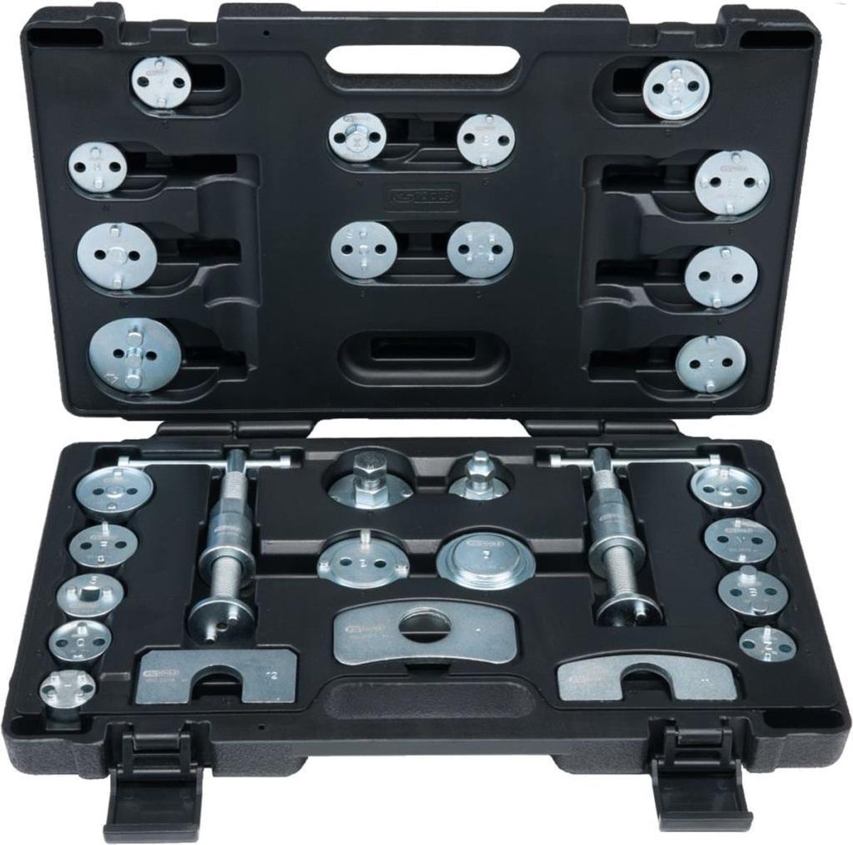 KS Tools 150.2030 Jeu doutils de remise à zéro pour piston de frein, 30 pièces