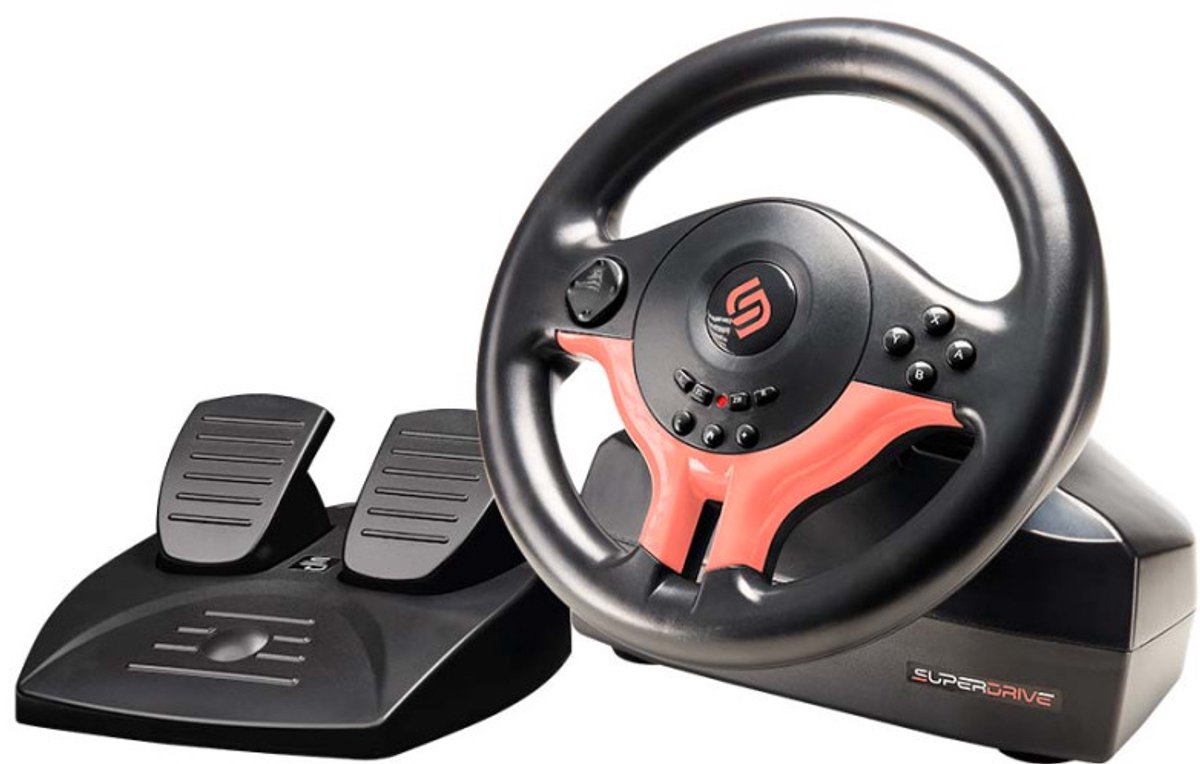 Subsonic SV250-S - Red - Wheel, gamepad and pedals set - Nintendo Switch 2