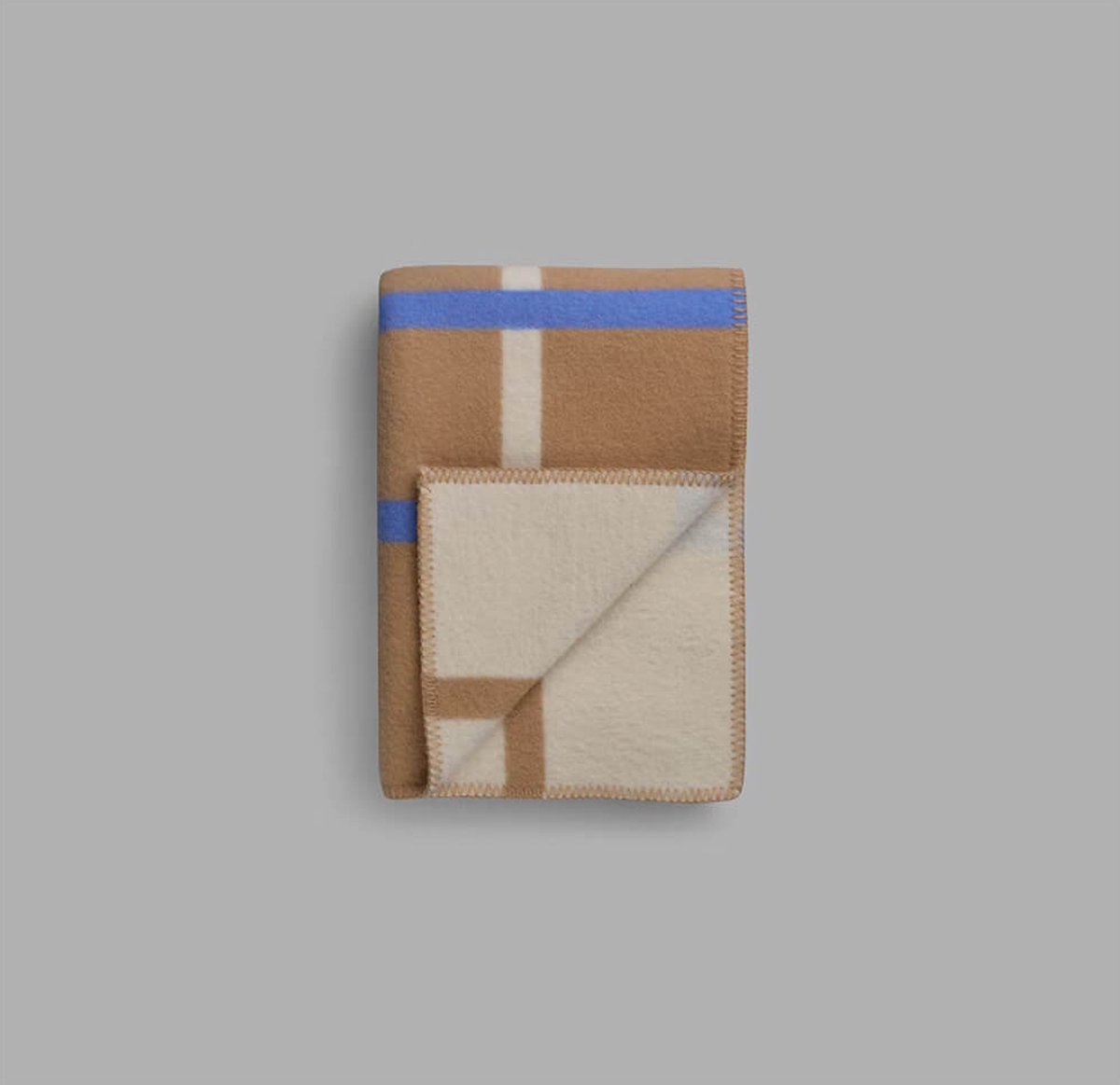 Røros Tweed Plaid Knut 135x200 cm Taupe