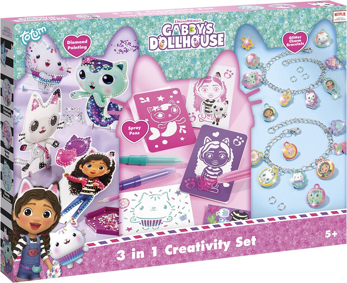 Totum GABBY´S DOLLHOUSE 3 in 1 set