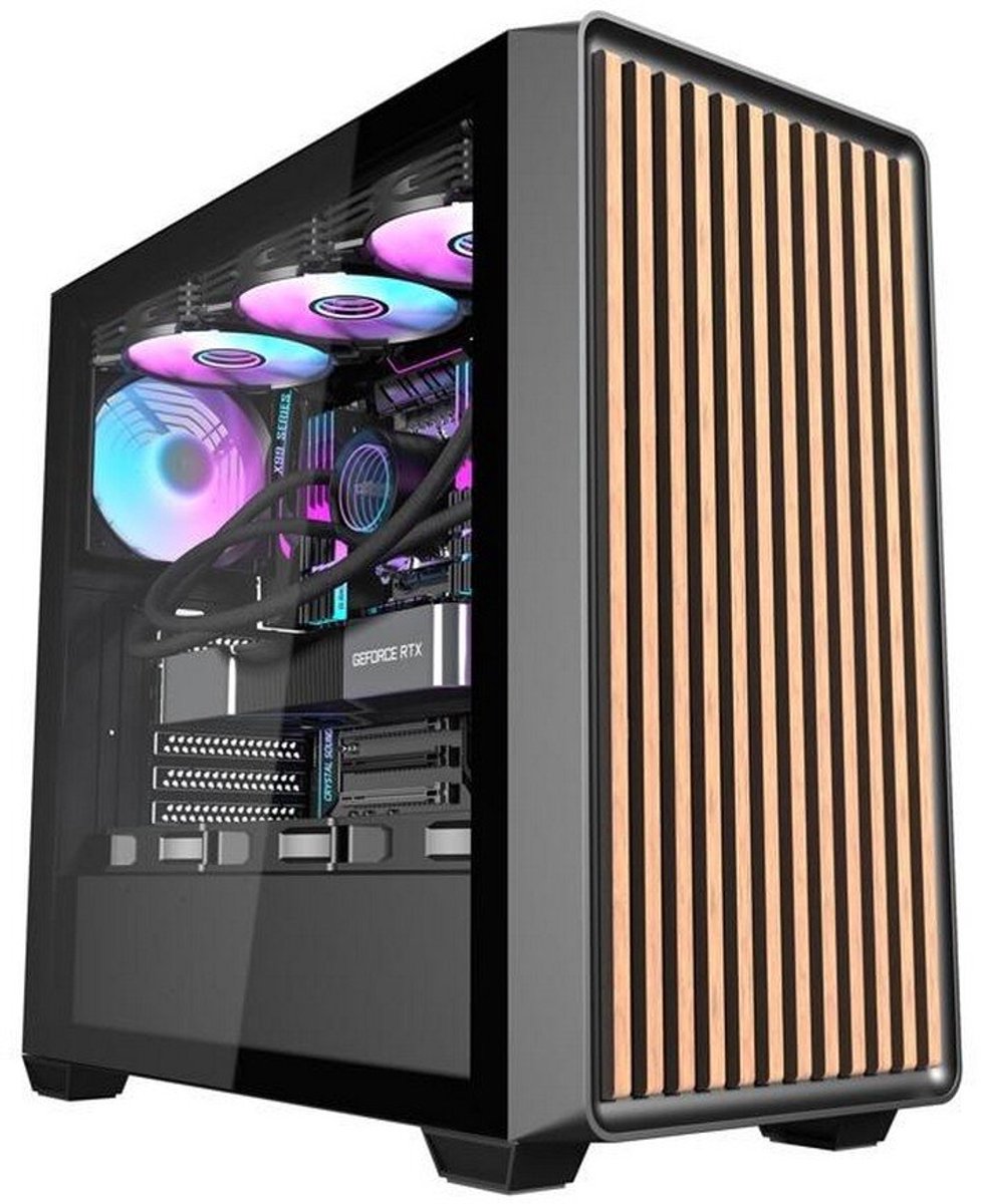 Darkflash DS900WD Computer Case + 4 Fans - Kabinet - Sort