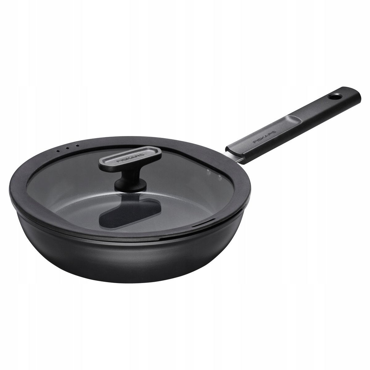 Fiskars Hard Face Sauté Pan - 28 cm with Lid