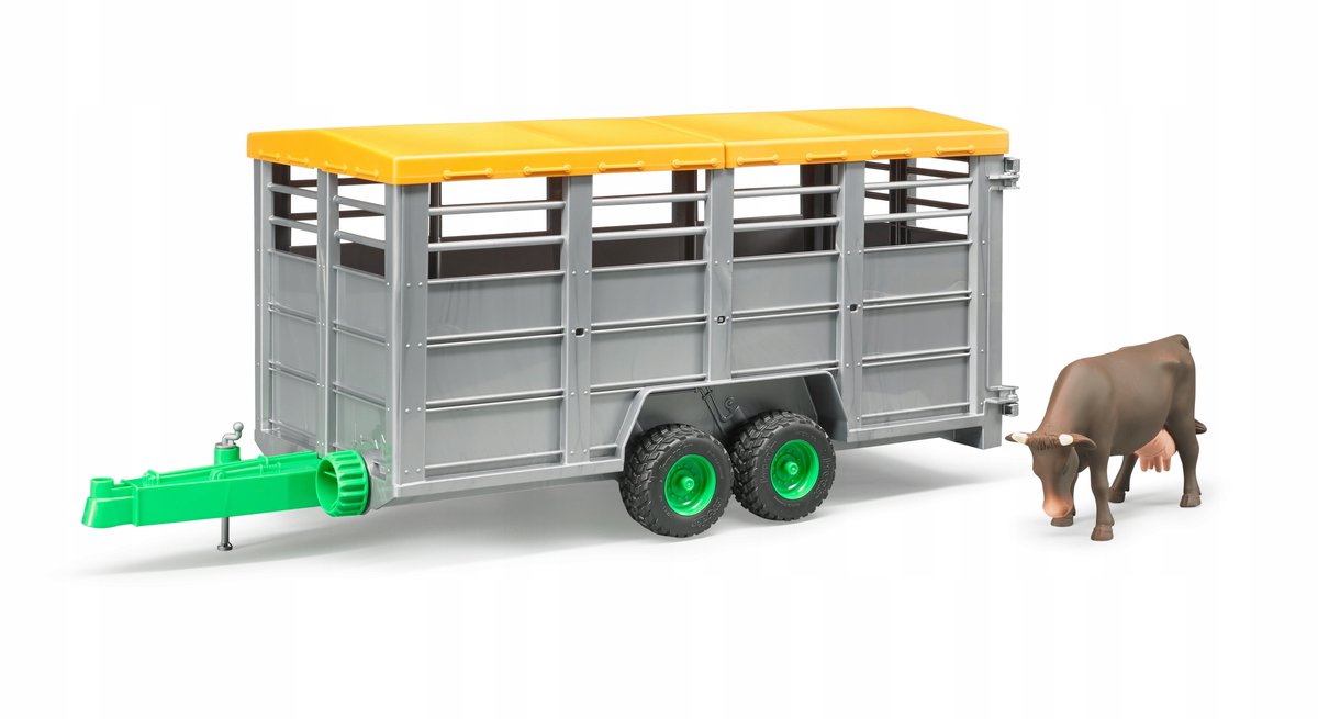 Bruder Livestock trailer with 1 cow