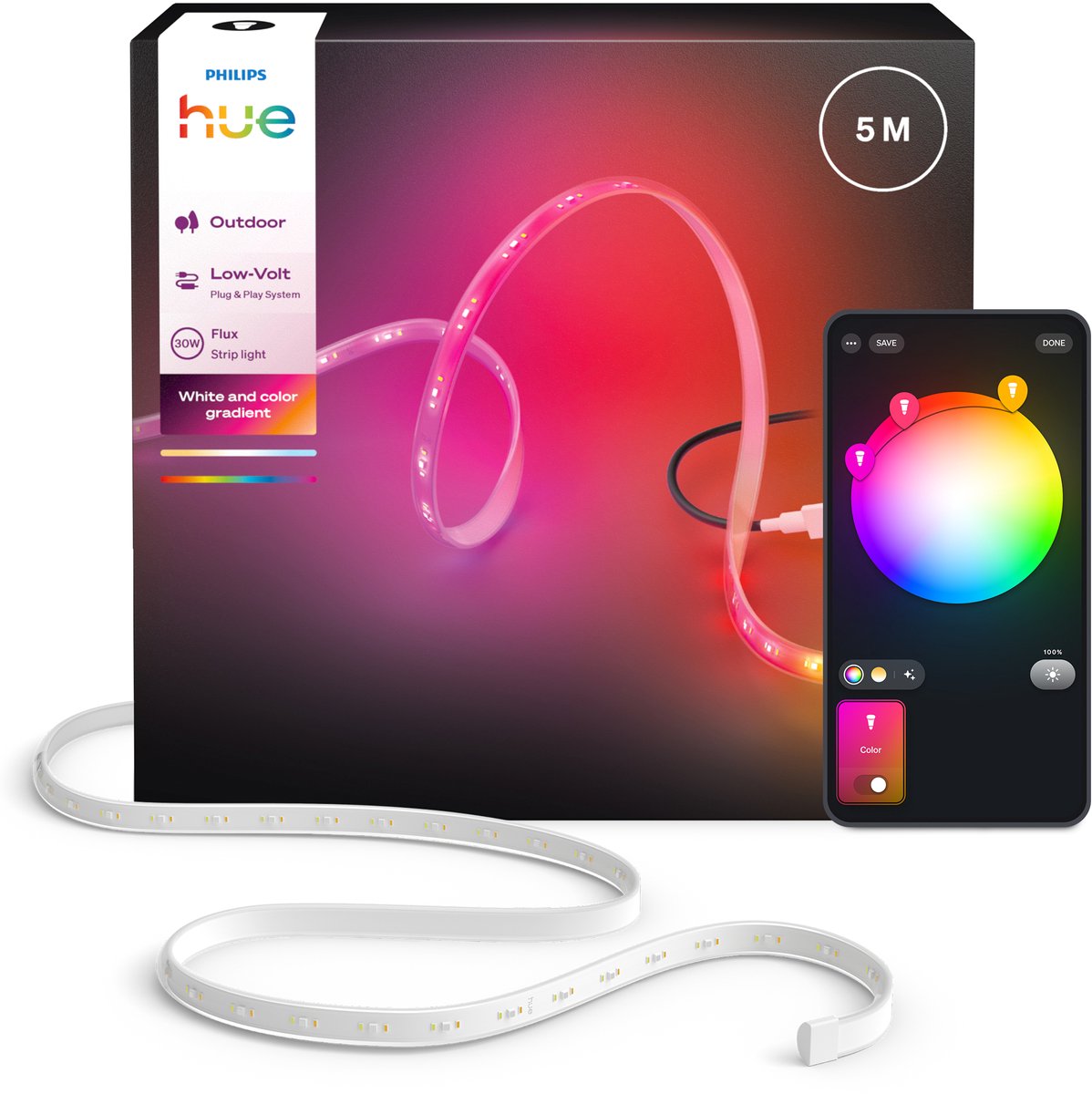 Philips Hue Flux udendørs LED strip 5m