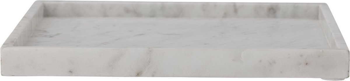 Bloomingville Plateau de décoration Majsa 35x35 cm White marble