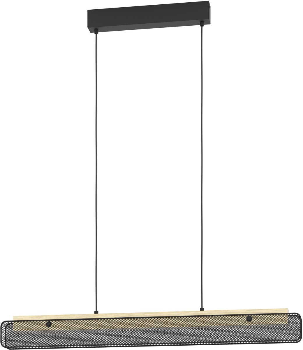 EGLO CONNECT.Z KOKOMO SMART langbordspendel sort/natur fsc M/FARVER(RGB) OG TUNABLE WHITE