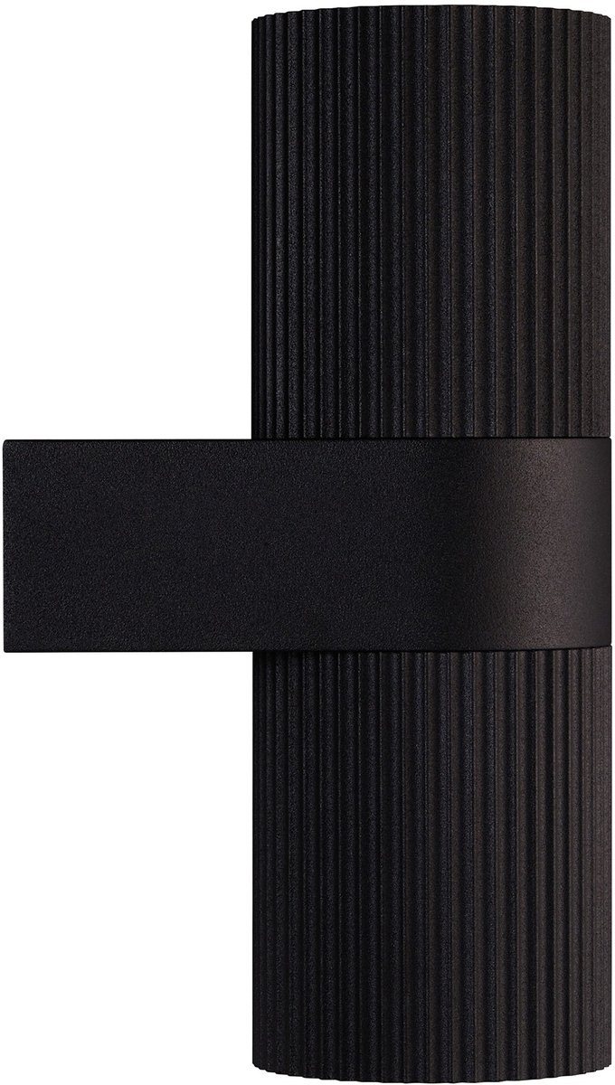 Nordlux Kyklop Ripple væglampe, sort