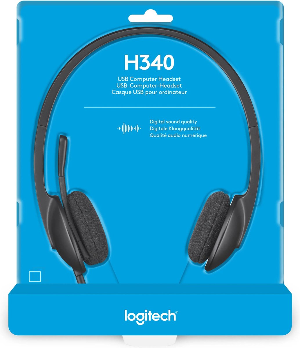 Logitech H340 USB Headset - Black