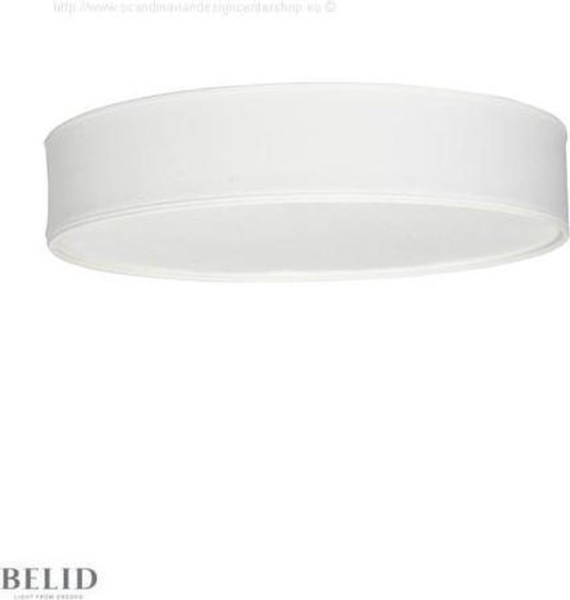 Belid Plafonnier en tissu Soft Ø44 cm Blanc