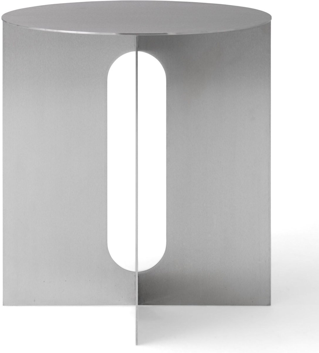 Audo Copenhagen Table d'appoint Androgyne Ø40x43 cm Brushed steel