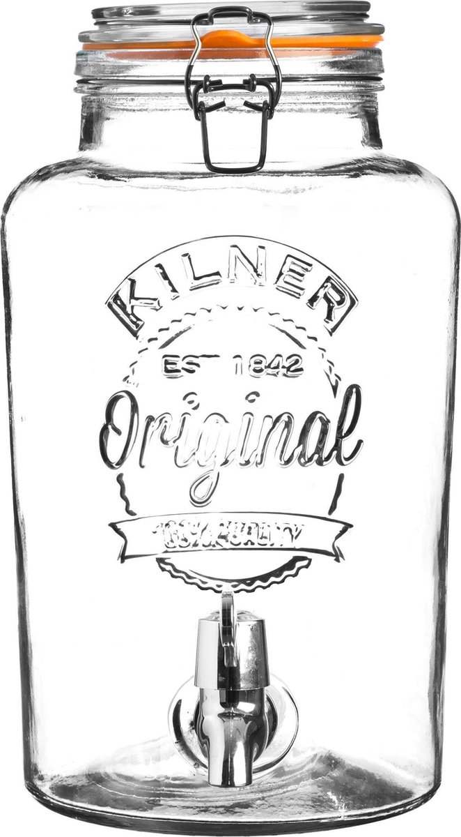 Kilner Récipient en verre avec robinet Kilner 5 l Transparent