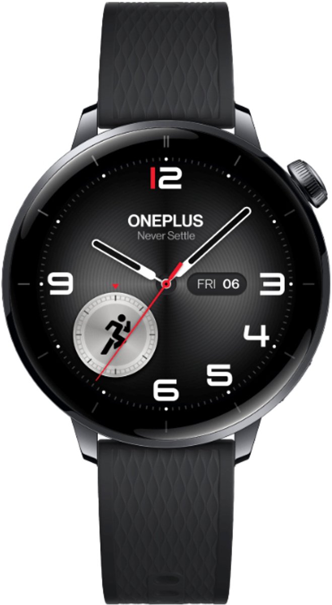 OnePlus Watch 3 43mm - Sort Stål
