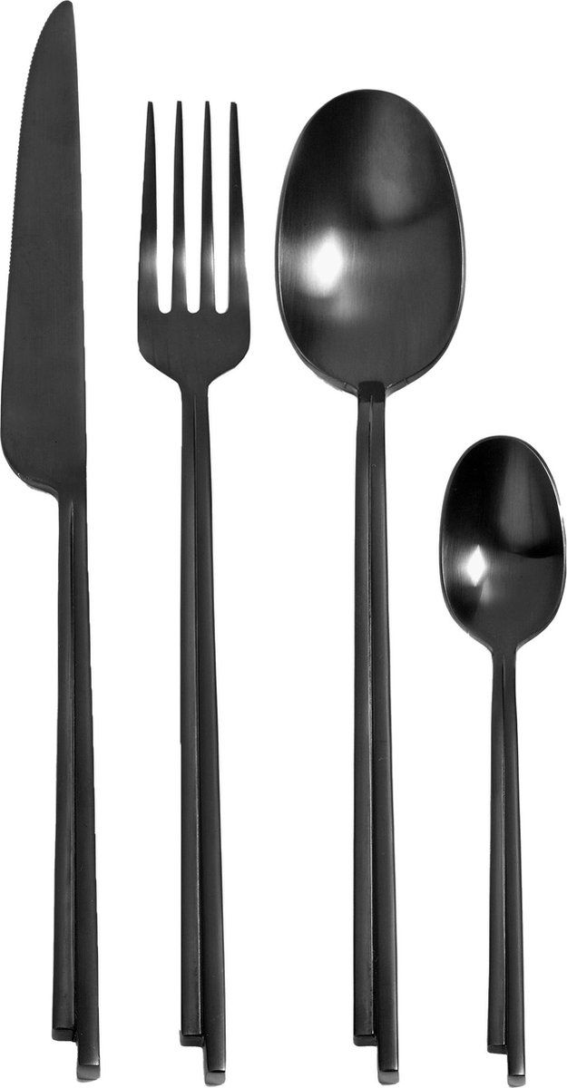 Serax Set de couverts Dune 24 pièces coffret cadeau Black