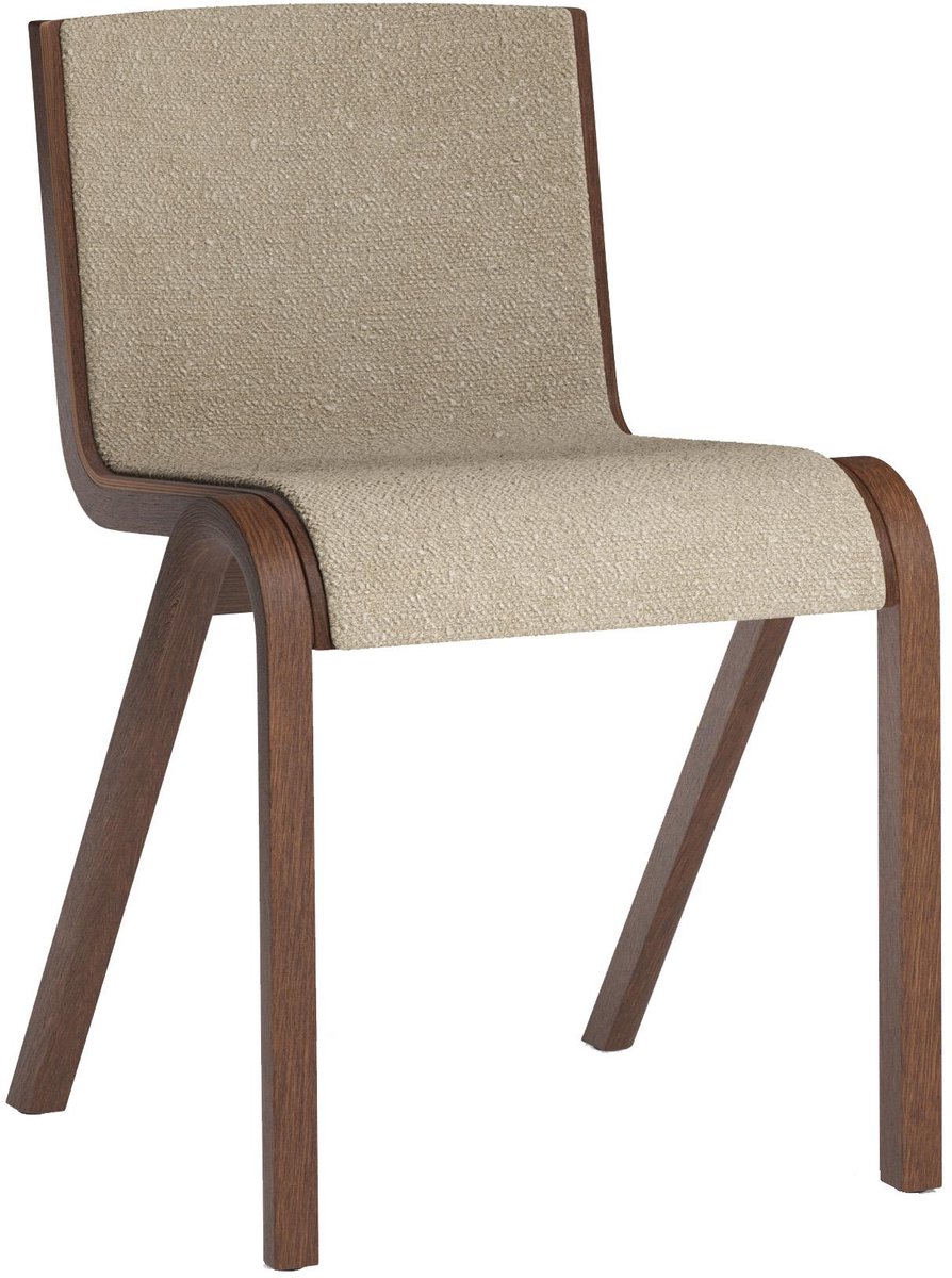 Audo Copenhagen Chaise rembourrée sur le dossier et l'assise Ready Red oak-Audo Bouclé 02