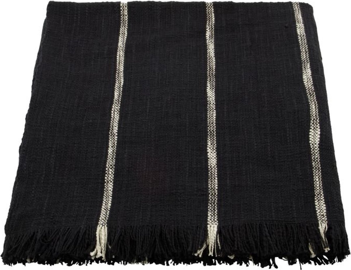 House Doctor Couvre-lit Tuur 130x180 cm Noir-écru
