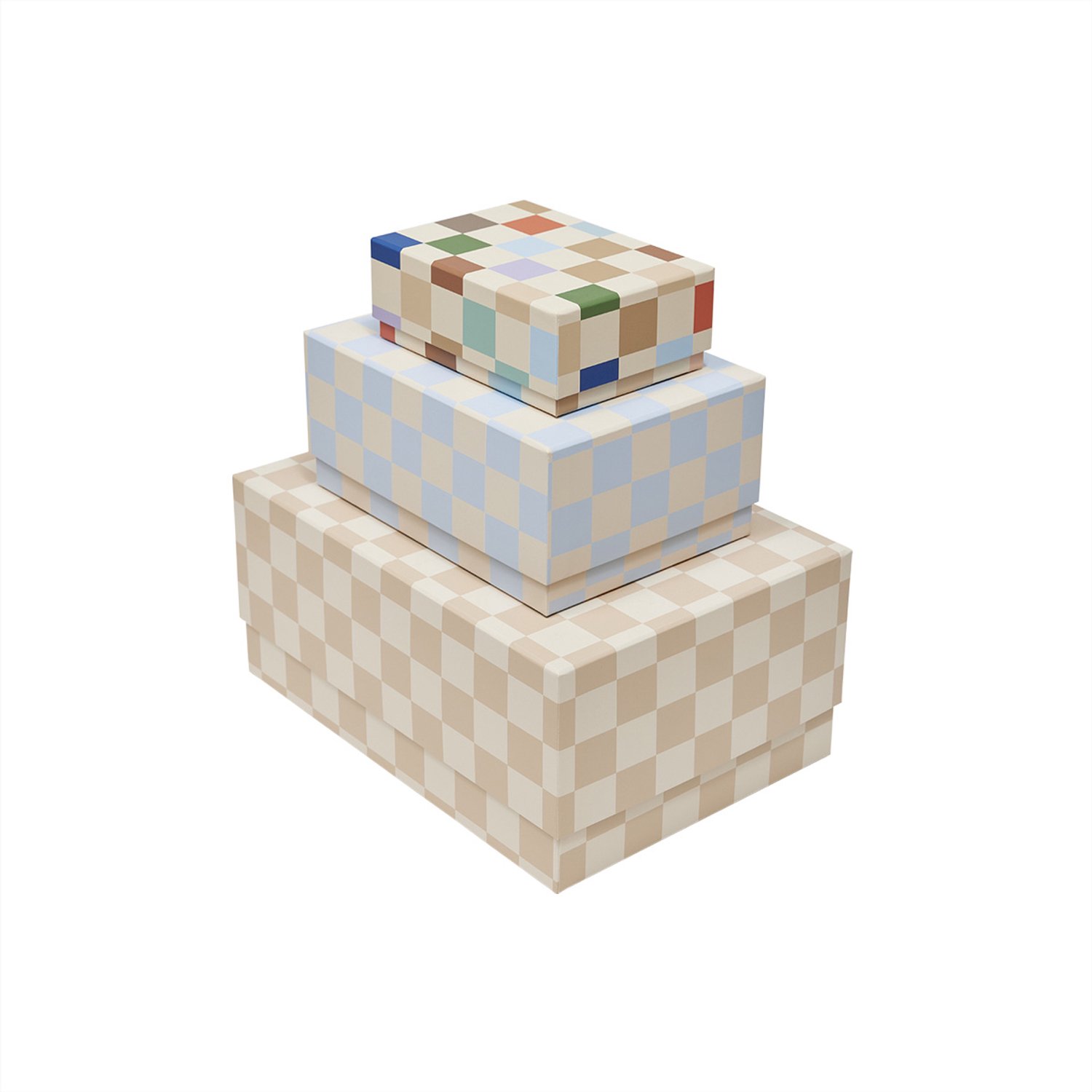 OYOY Boîtes de rangement Mana, 3 pièces Multi