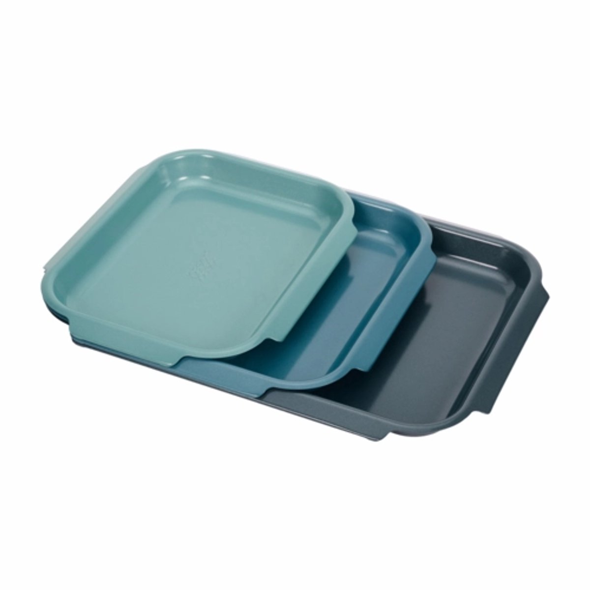 Joseph Joseph Ensemble de moules à gâteaux Nest bake, 3 pièces Bleu