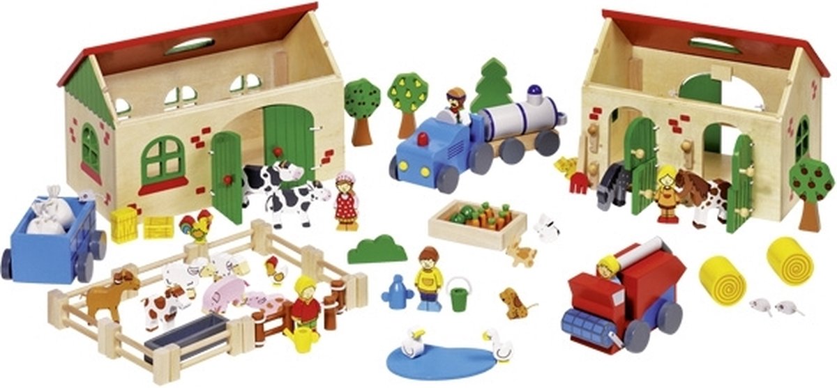Goki Wooden Farm 71 pcs.