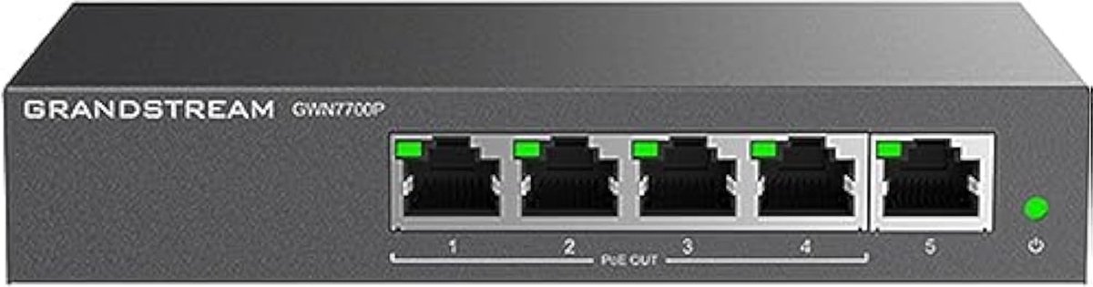 Grandstream GWN7700P 5-Port 1G PoE+ (60W) Switch