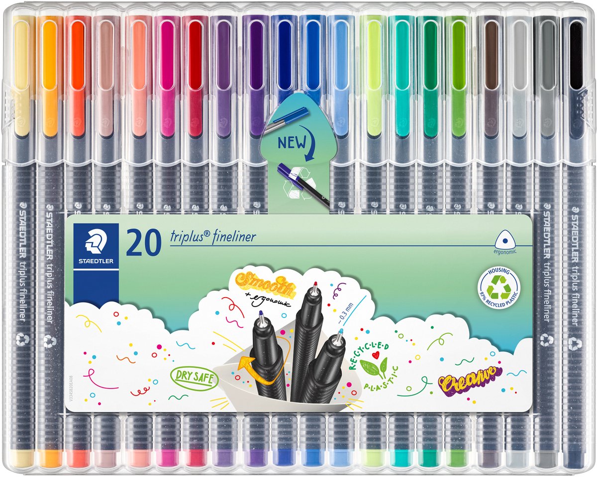 Staedtler Fineliner triplus, 20 ass.