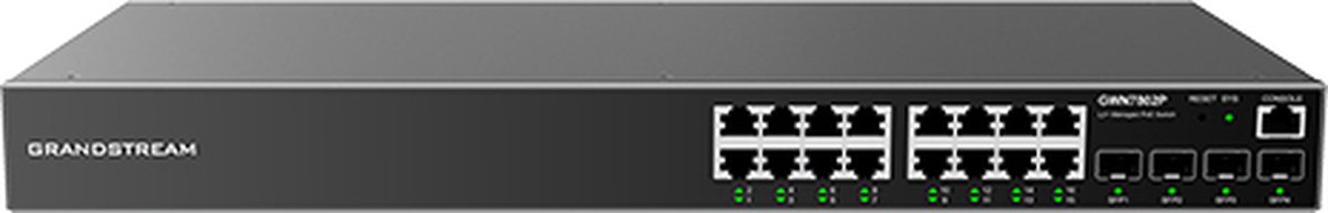 Grandstream GWN7802P - switch - enterprise managed - 16 ports